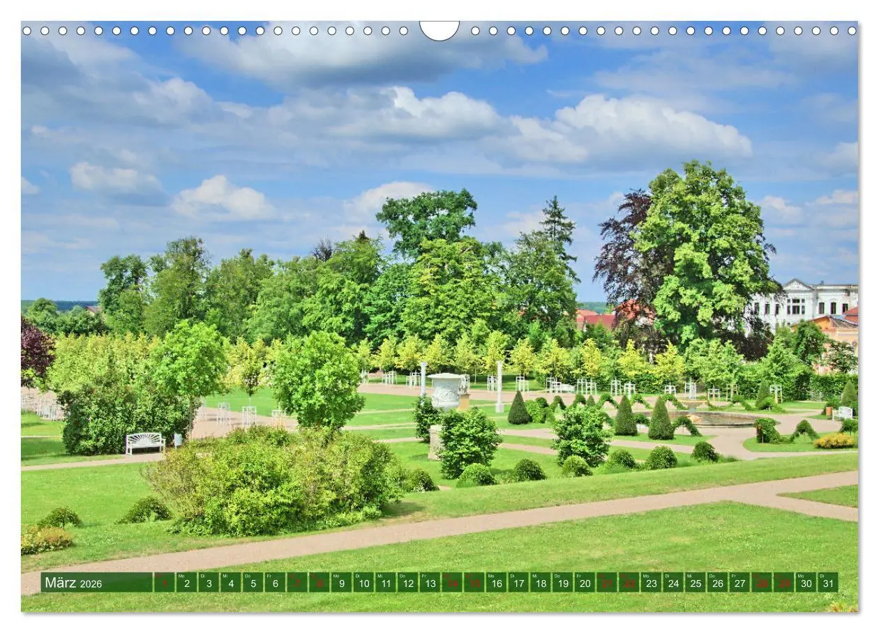 Bild: 9783457602317 | Schlossgarten Neustrelitz (Wandkalender 2026 DIN A3 quer), CALVENDO...