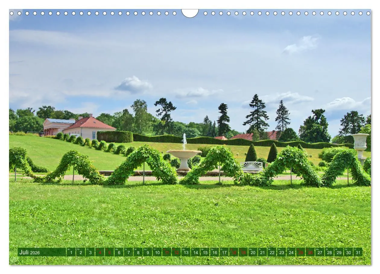 Bild: 9783457602317 | Schlossgarten Neustrelitz (Wandkalender 2026 DIN A3 quer), CALVENDO...