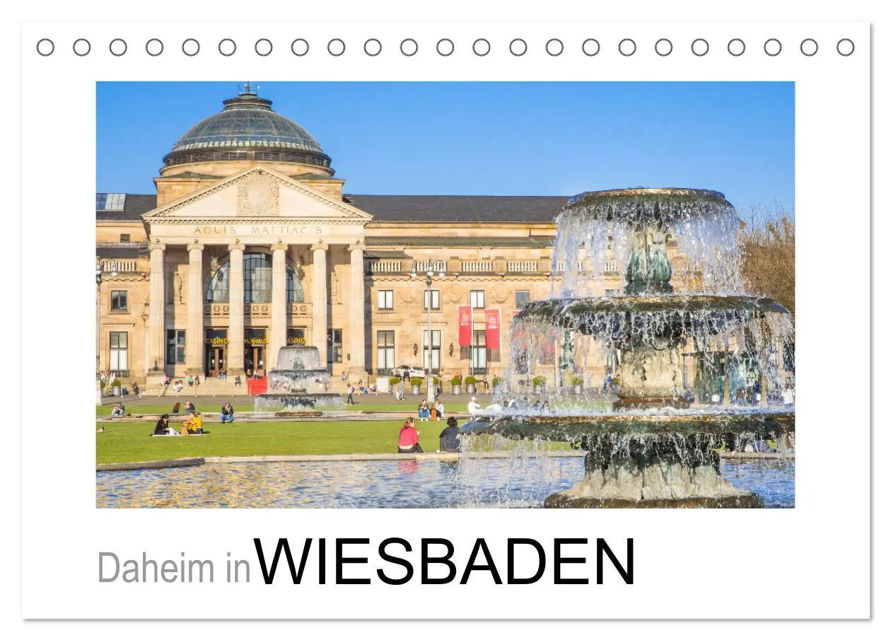 Cover: 9783457912317 | Daheim in Wiesbaden (Tischkalender 2026 DIN A5 quer), CALVENDO...