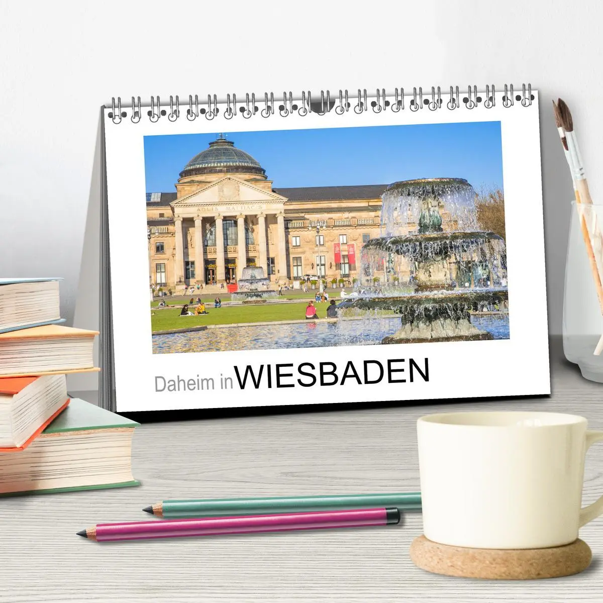 Bild: 9783457912317 | Daheim in Wiesbaden (Tischkalender 2026 DIN A5 quer), CALVENDO...