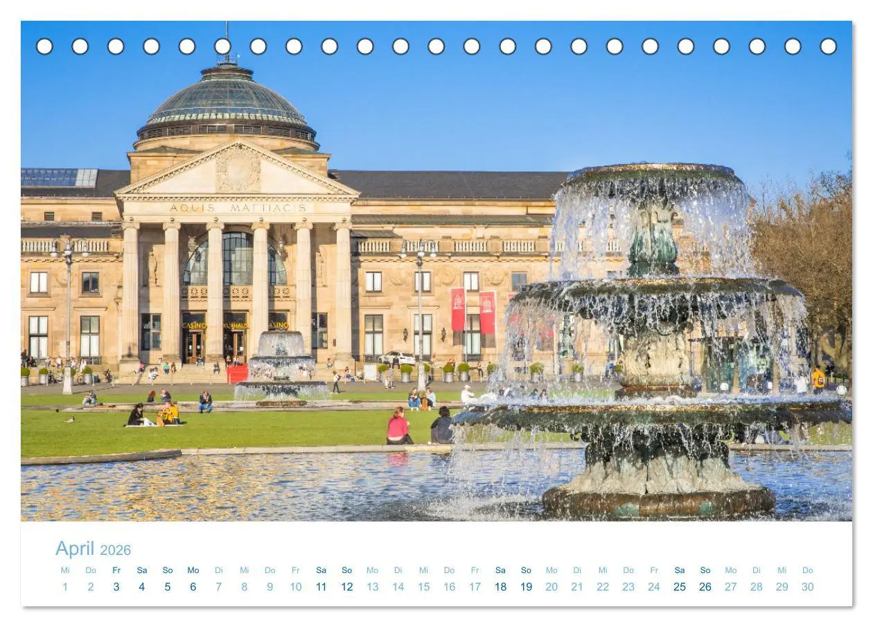 Bild: 9783457912317 | Daheim in Wiesbaden (Tischkalender 2026 DIN A5 quer), CALVENDO...