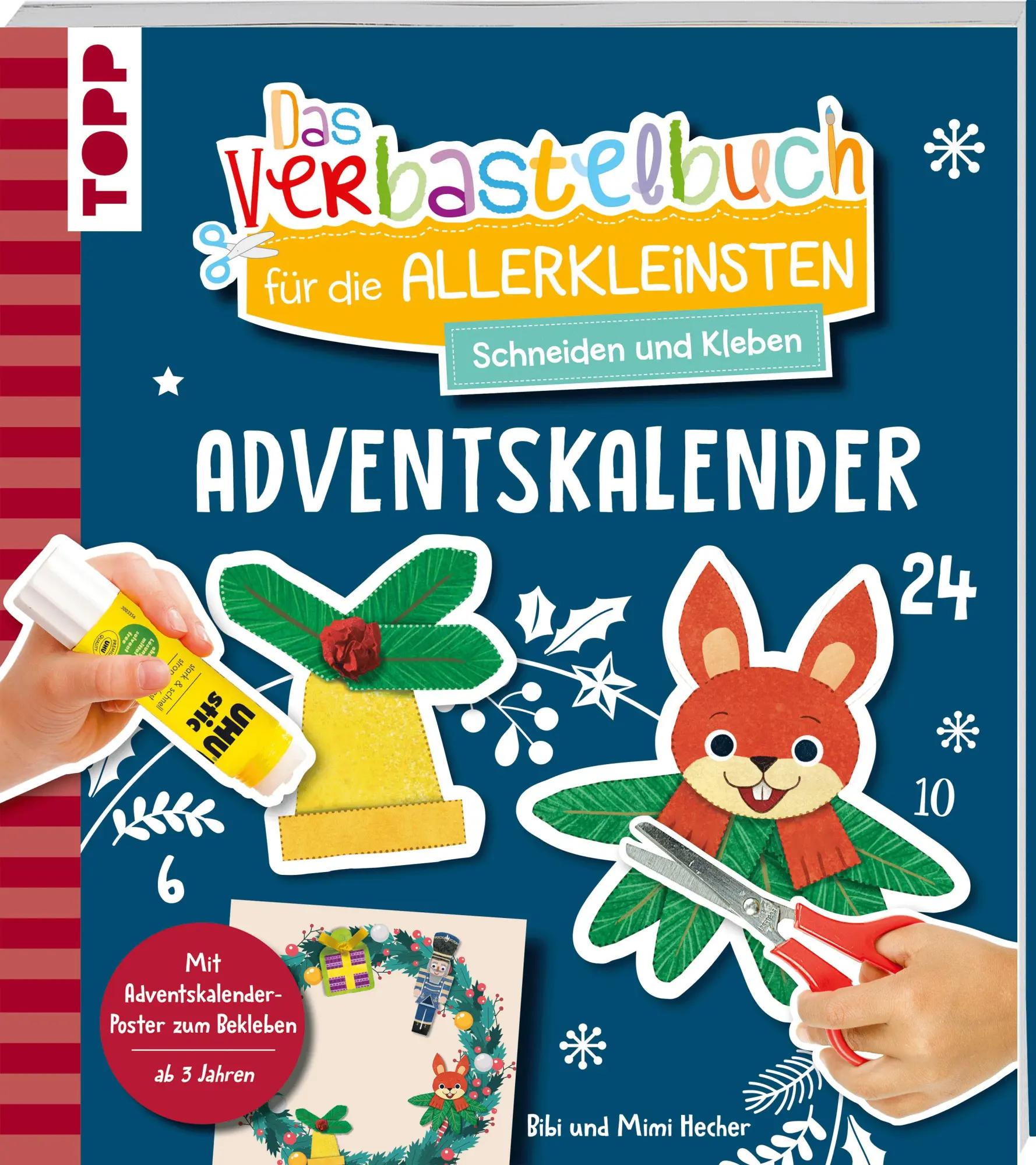 Cover: 9783735892317 | Das Adventskalender-Verbastelbuch für die Allerkleinsten. Schneiden...