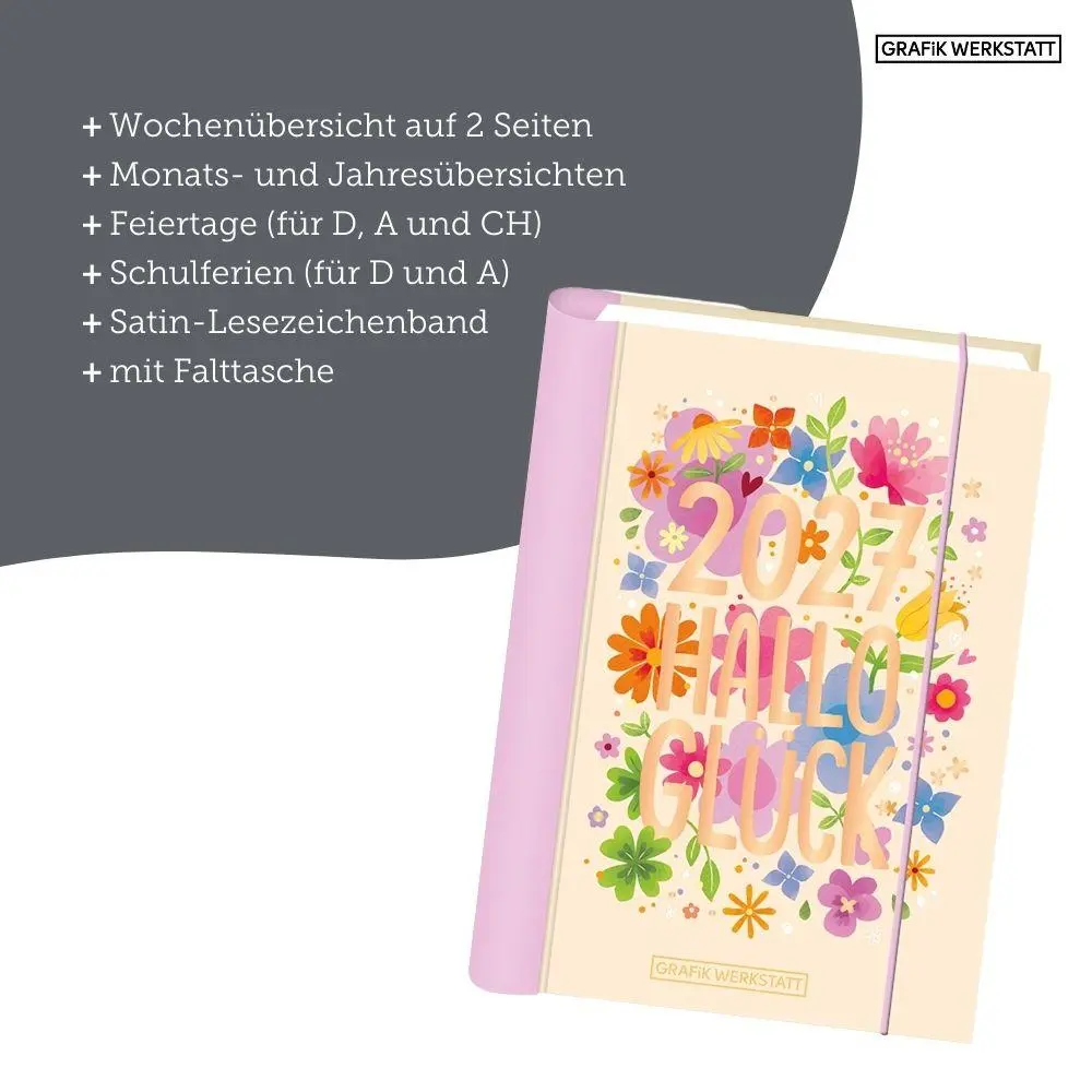 Bild: 9783986362317 | Terminplaner 2027 Hallo Glück | Terminplaner Hardcover | Original