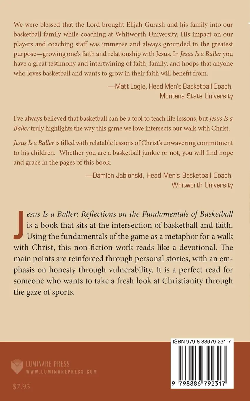 Rückseite: 9798886792317 | Jesus is a Baller | Reflections on the Fundamentals of Basketball