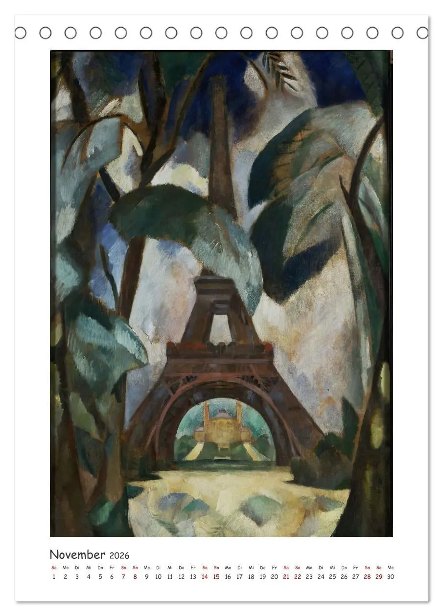 Bild: 9783516302417 | Eiffelturm - Robert Delaunay (Tischkalender 2026 DIN A5 hoch),...