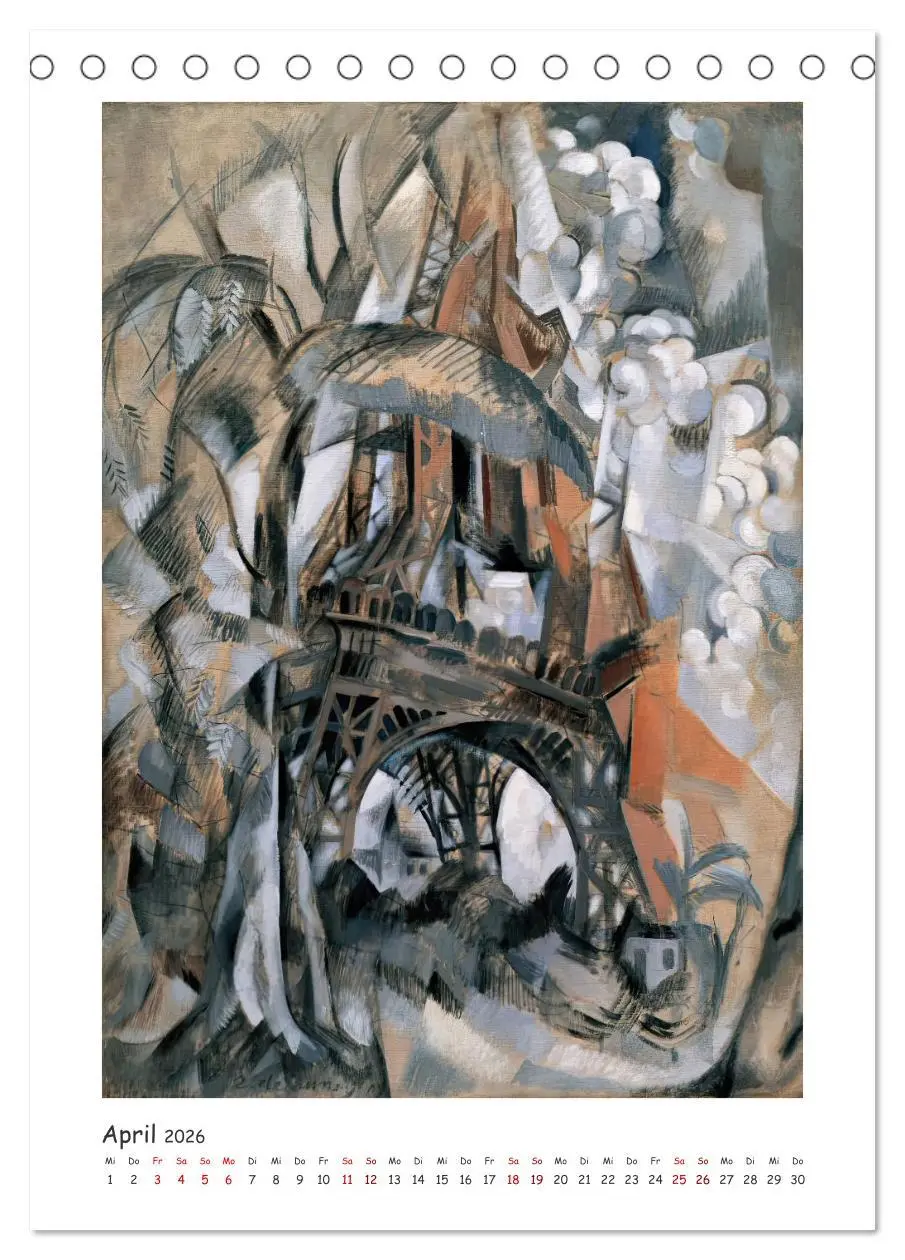 Bild: 9783516302417 | Eiffelturm - Robert Delaunay (Tischkalender 2026 DIN A5 hoch),...