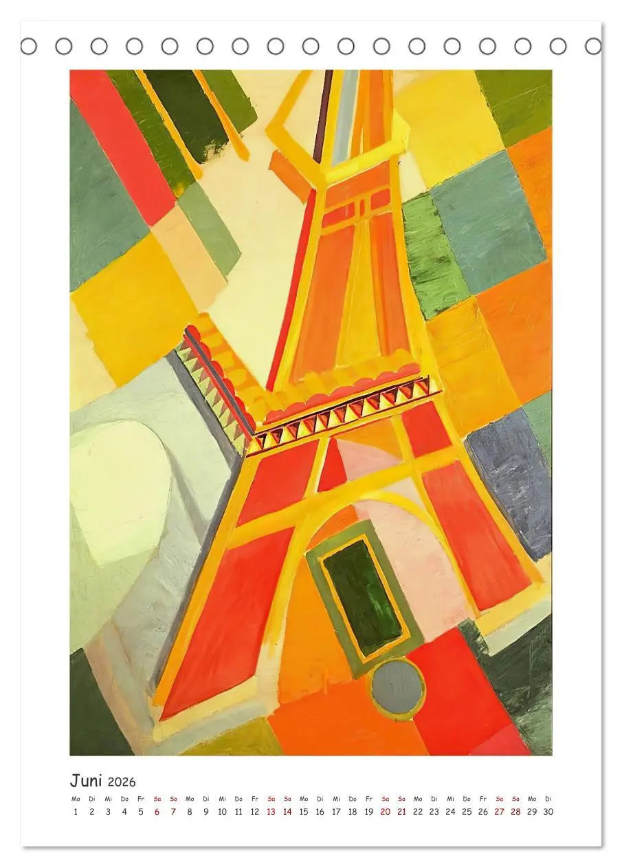 Bild: 9783516302417 | Eiffelturm - Robert Delaunay (Tischkalender 2026 DIN A5 hoch),...