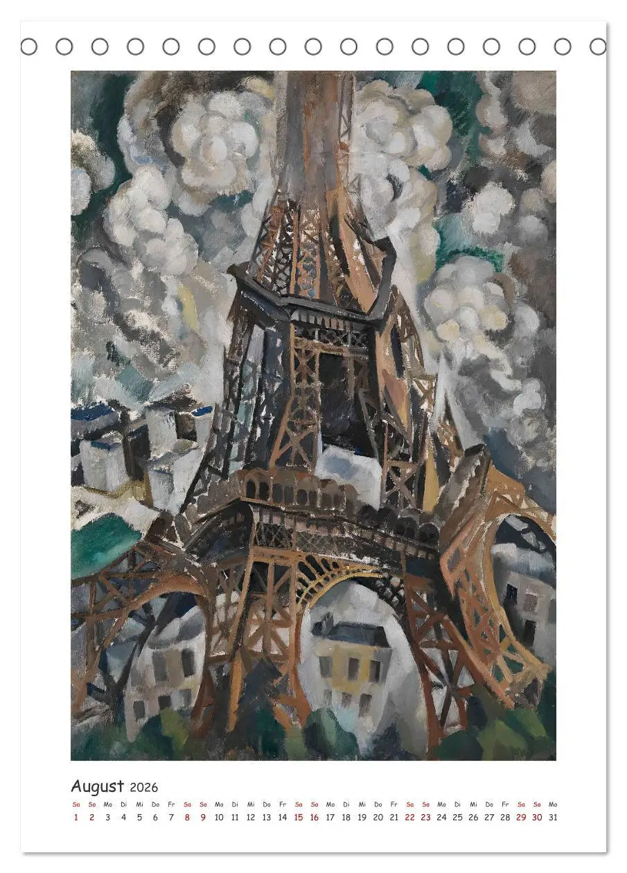 Bild: 9783516302417 | Eiffelturm - Robert Delaunay (Tischkalender 2026 DIN A5 hoch),...