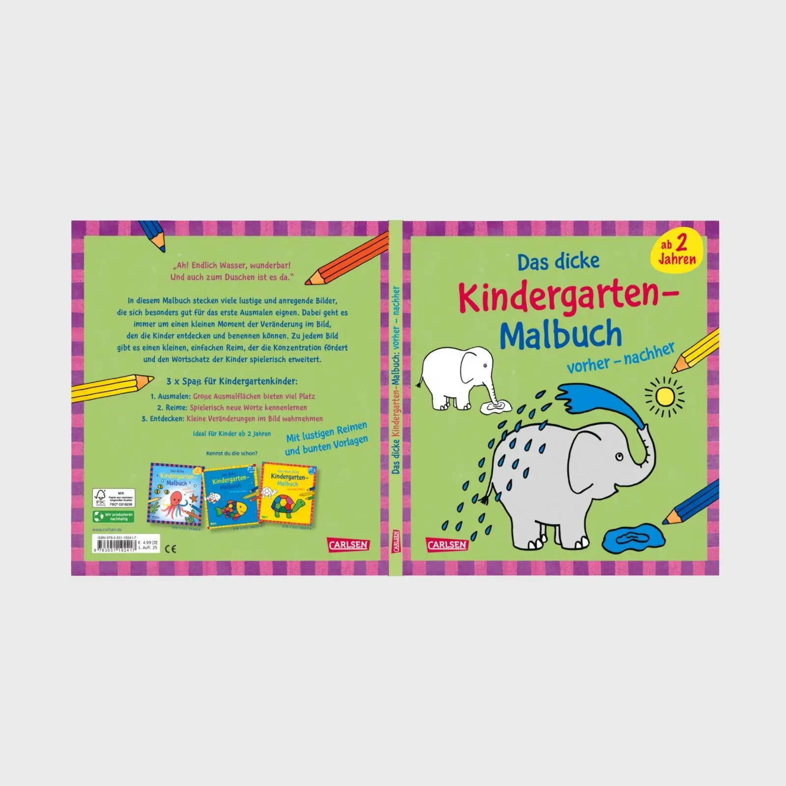 Bild: 9783551192417 | Ausmalbilder für Kita-Kinder: Das dicke Kindergarten-Malbuch:...