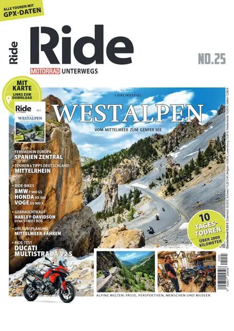 Cover: 9783613322417 | RIDE - Motorrad unterwegs, No. 25 | Westalpen | Taschenbuch | 150 S.