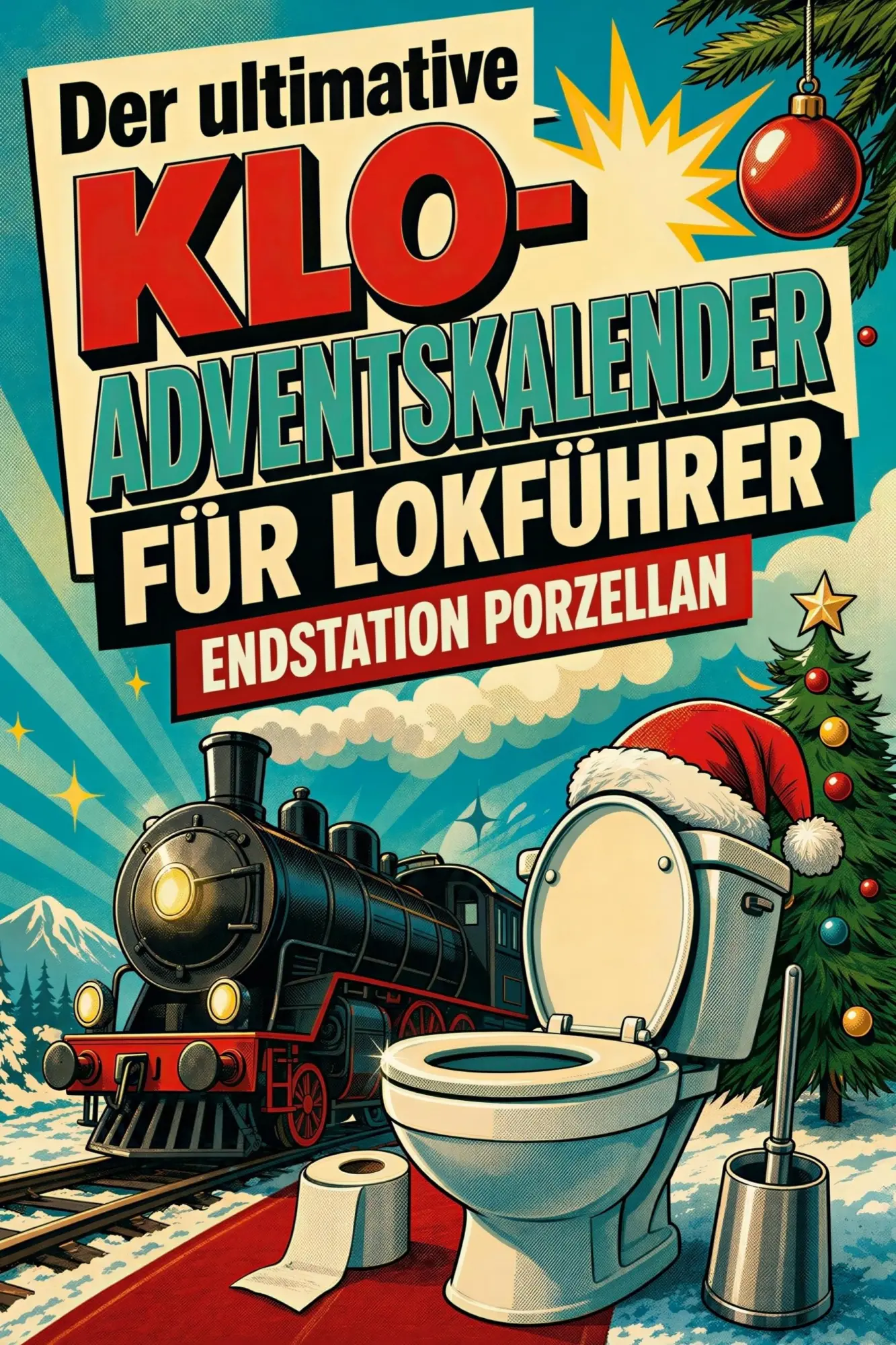 Cover: 9783696112417 | Der ultimative Klo-Adventskalender für Lokführer | Lucas Schröder