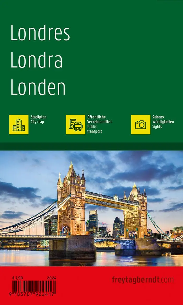 Rückseite: 9783707922417 | London, Stadtplan 1:10.000, freytag &amp; berndt | Freytag &amp; Berndt | 2024