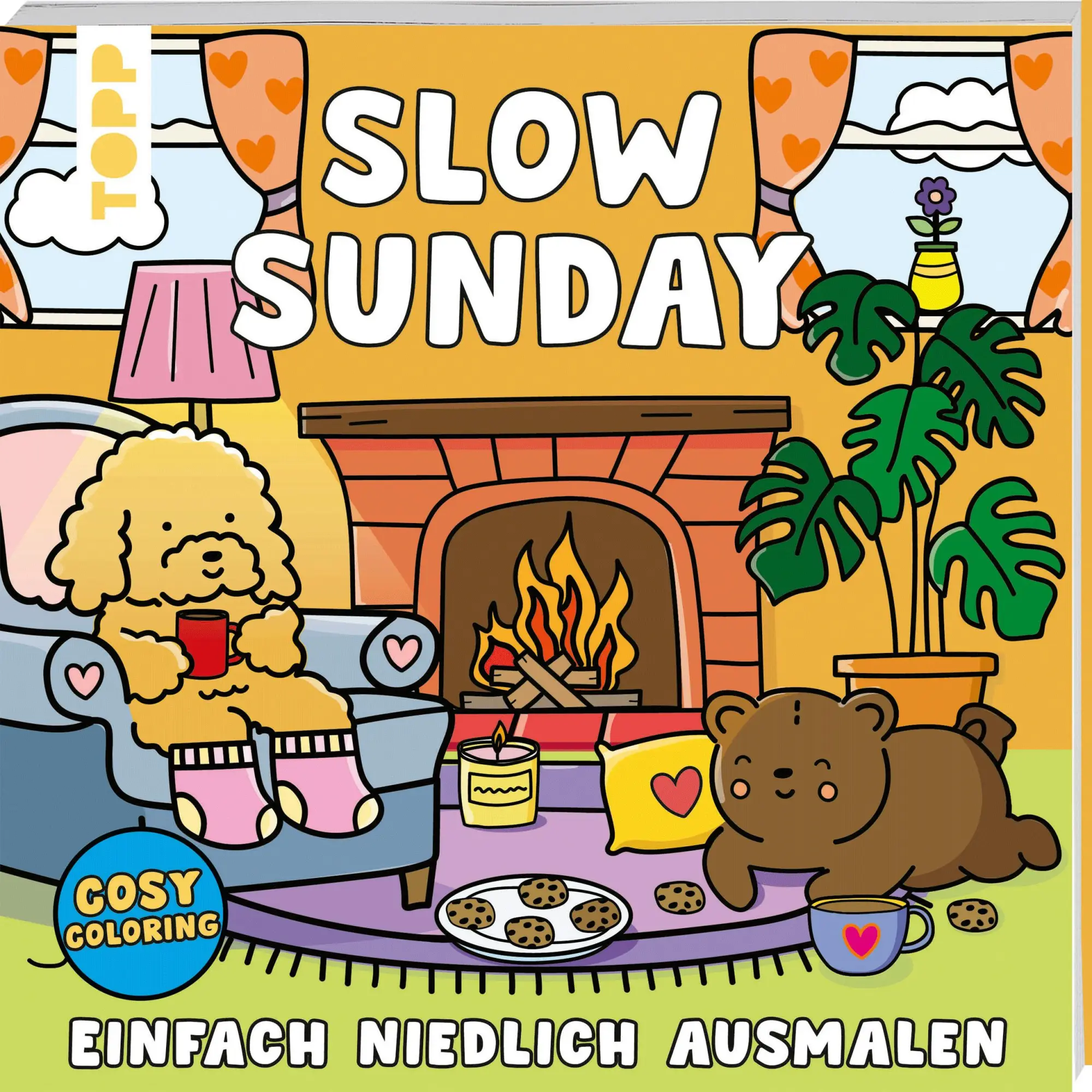 Cover: 9783735882417 | Cosy Coloring - Slow Sunday | Einfach niedlich ausmalen | Sam Jayne