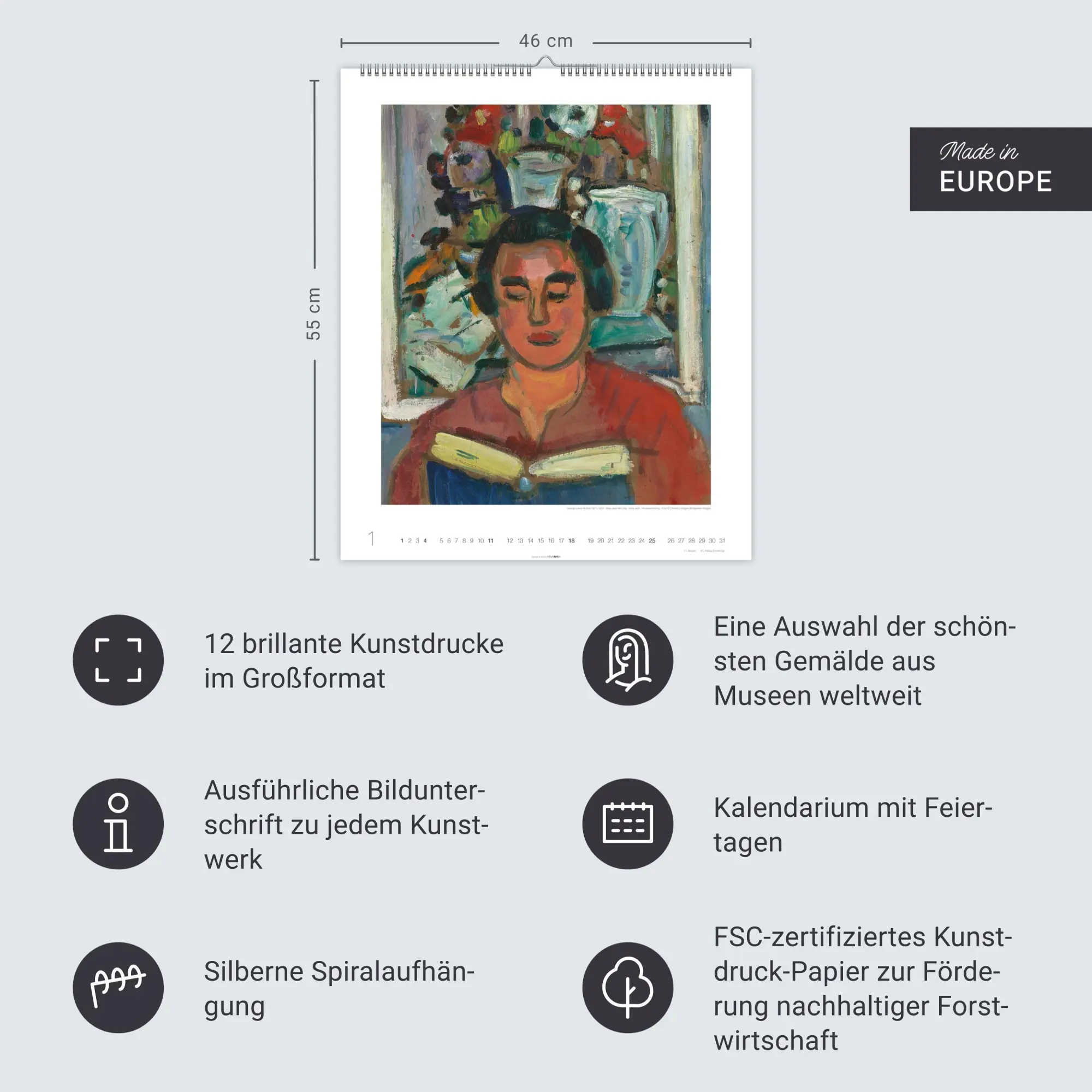 Bild: 9783839902417 | Lesende Frauen Edition Kalender 2026 | Kalender | Spiralbindung | 2026
