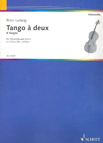 Cover: 9790001172417 | Tango à deux für Violoncello und Klavier | 8 Tangos | Peter Ludwig