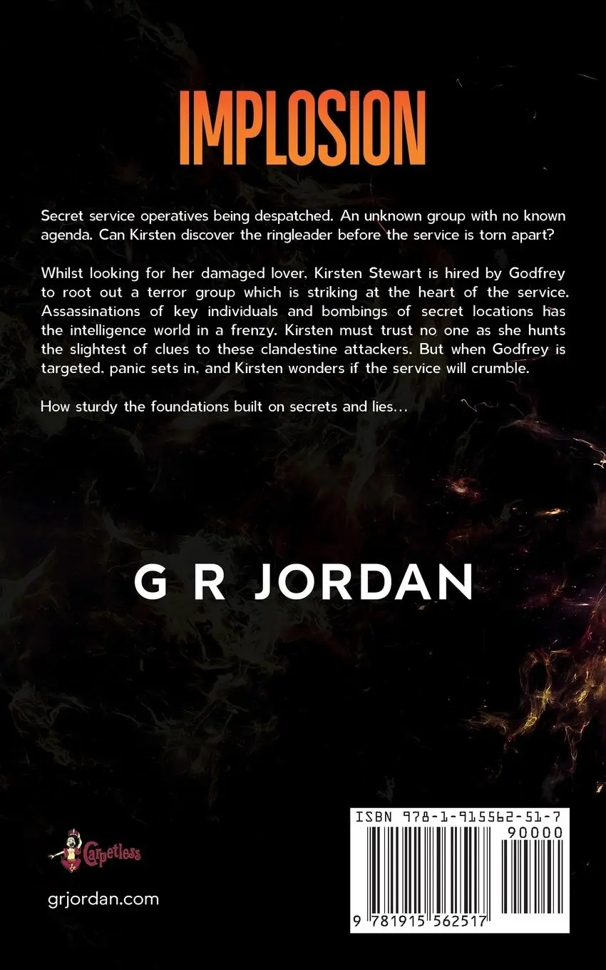 Rückseite: 9781915562517 | Implosion | A Kirsten Stewart Thriller | G R Jordan | Taschenbuch