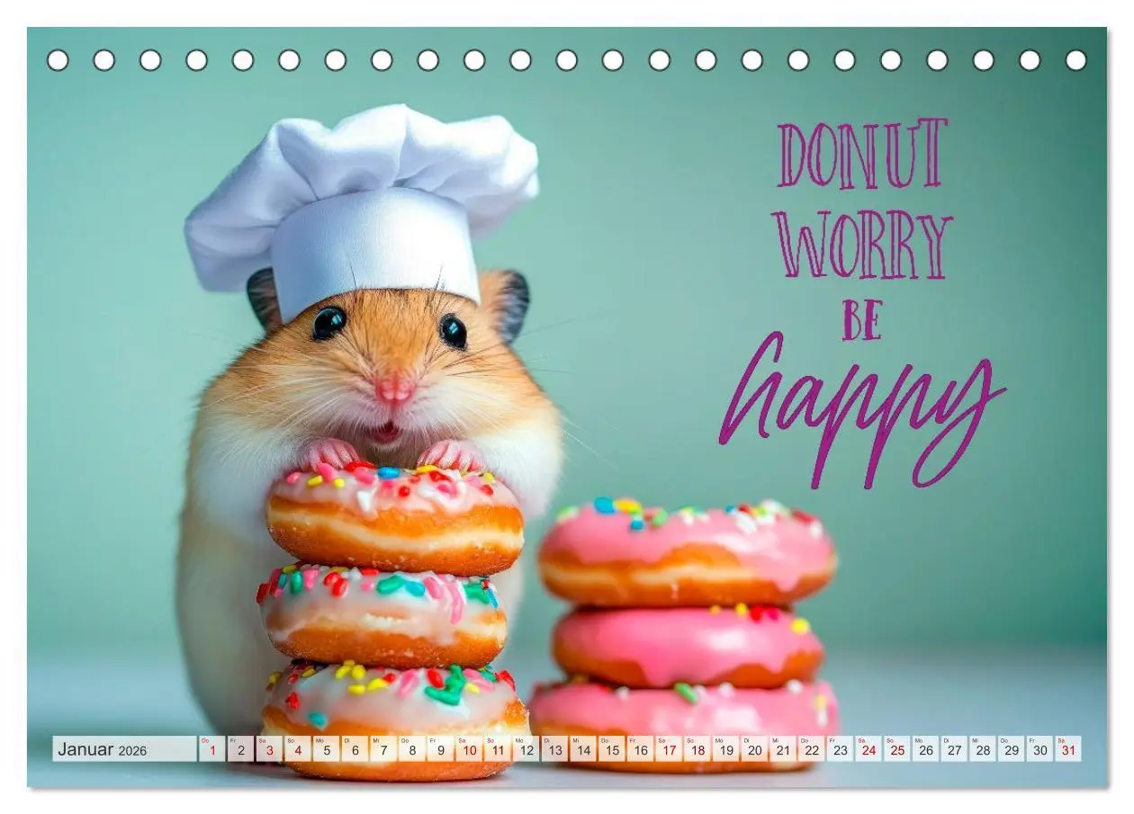 Bild: 9783457992517 | Hamsterhumor - Kleine Zuckerschnute, aber oho (Tischkalender 2026...
