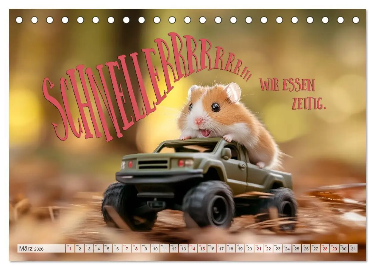 Bild: 9783457992517 | Hamsterhumor - Kleine Zuckerschnute, aber oho (Tischkalender 2026...