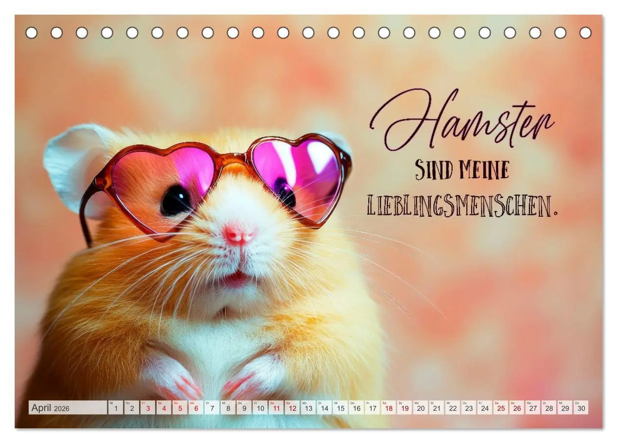 Bild: 9783457992517 | Hamsterhumor - Kleine Zuckerschnute, aber oho (Tischkalender 2026...