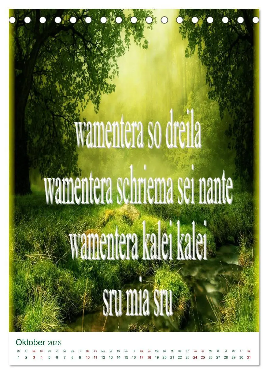 Bild: 9783516392517 | Heilende Mantras in der Lichtsprache des Universums (Tischkalender...