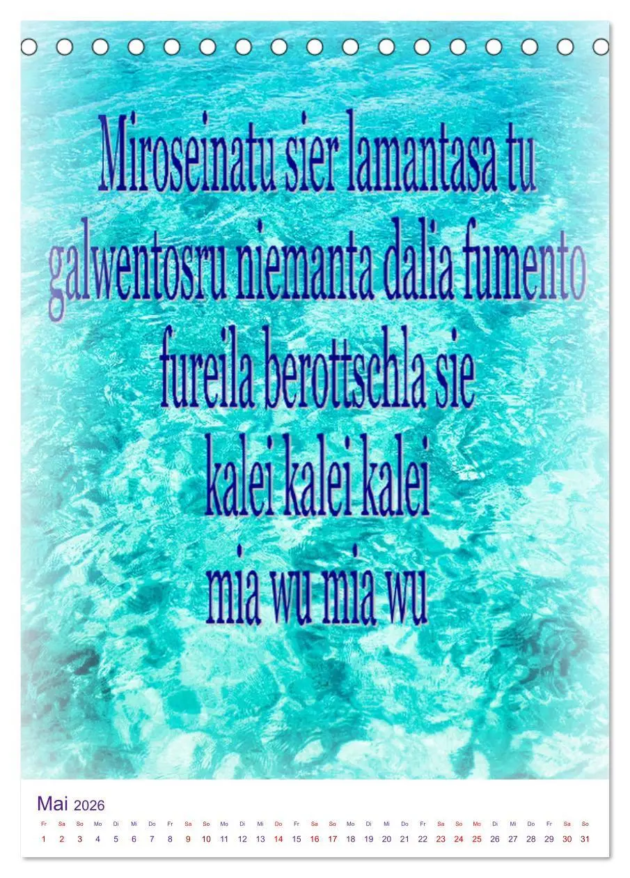Bild: 9783516392517 | Heilende Mantras in der Lichtsprache des Universums (Tischkalender...