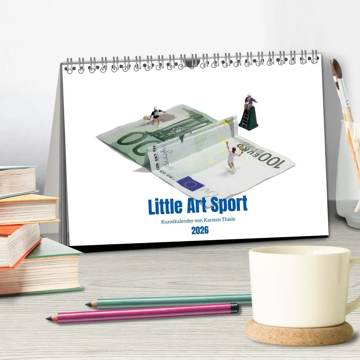 Bild: 9783516602517 | Little Art Sport Kunstkalender (Tischkalender 2026 DIN A5 quer),...