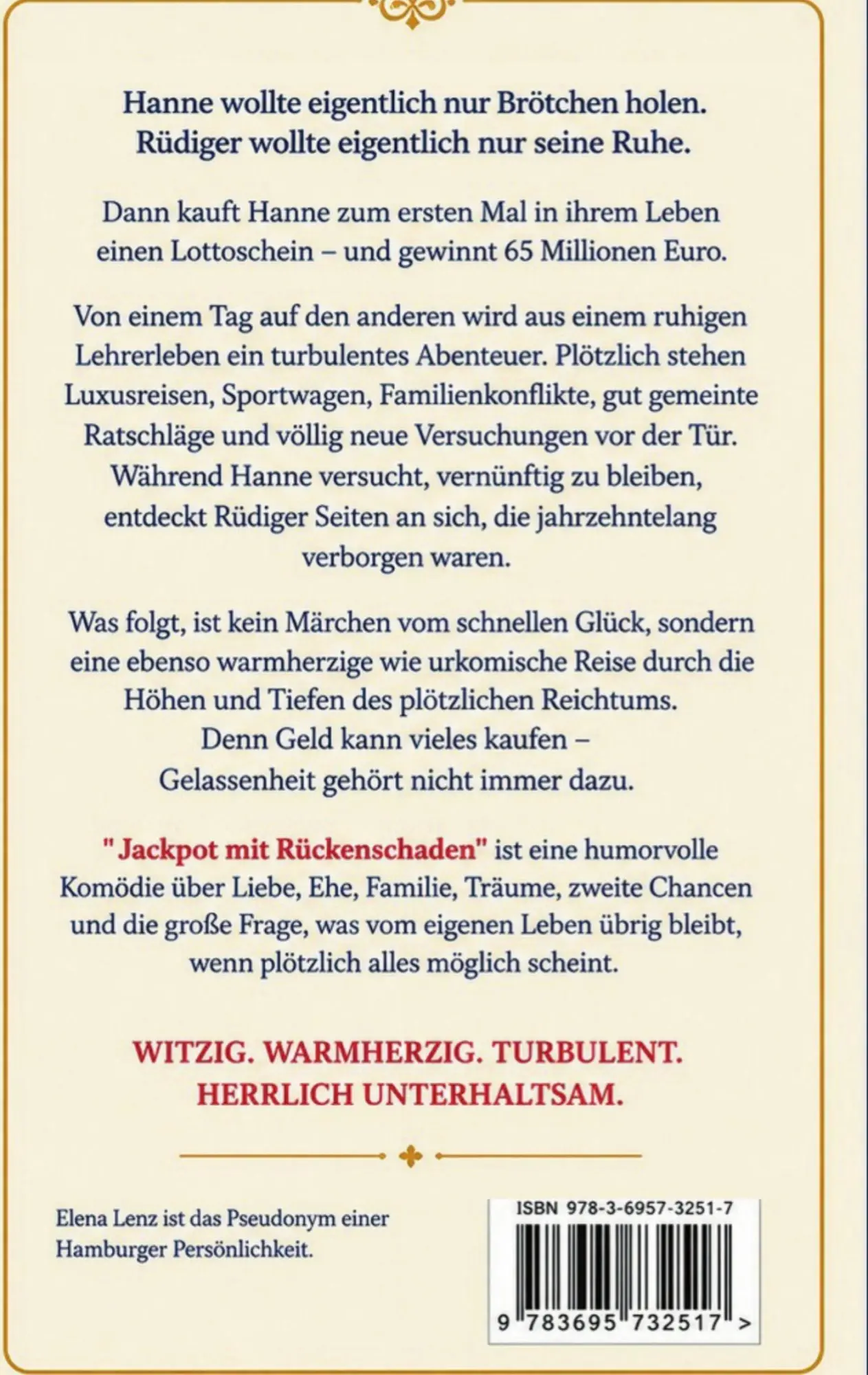 Rückseite: 9783695732517 | Jackpot | mit Rückenschaden | Elena Lenz | Taschenbuch | Jackpot