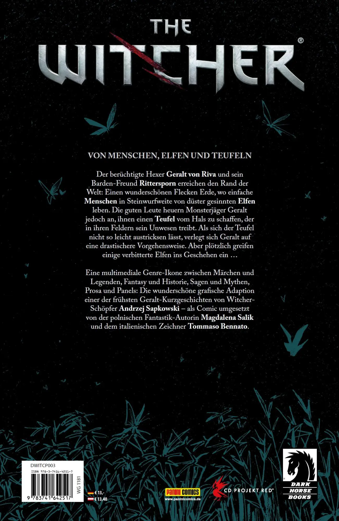 Rückseite: 9783741642517 | The Witcher: Der Rand der Welt | Andrzej Sapkowski (u. a.) | Buch