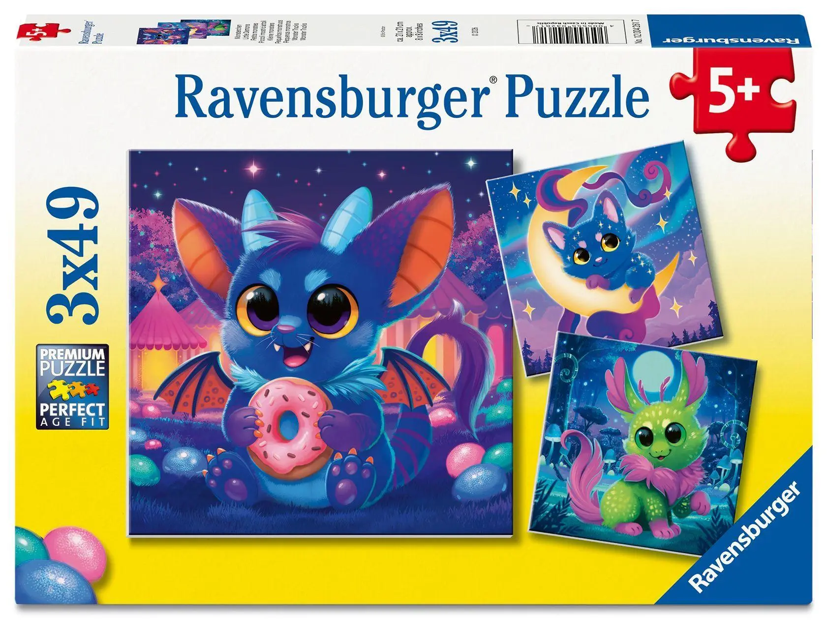 Cover: 4005555042617 | Kinderpuzzle 3x49 Teile - Monsterchen | Spiel | 12004261 | Deutsch
