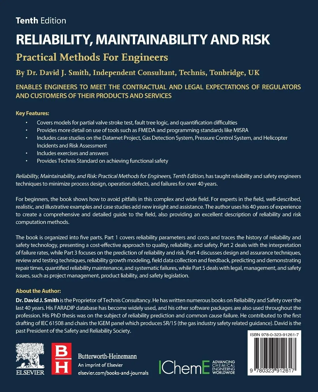 Rückseite: 9780323912617 | Reliability, Maintainability and Risk | David J. Smith | Taschenbuch