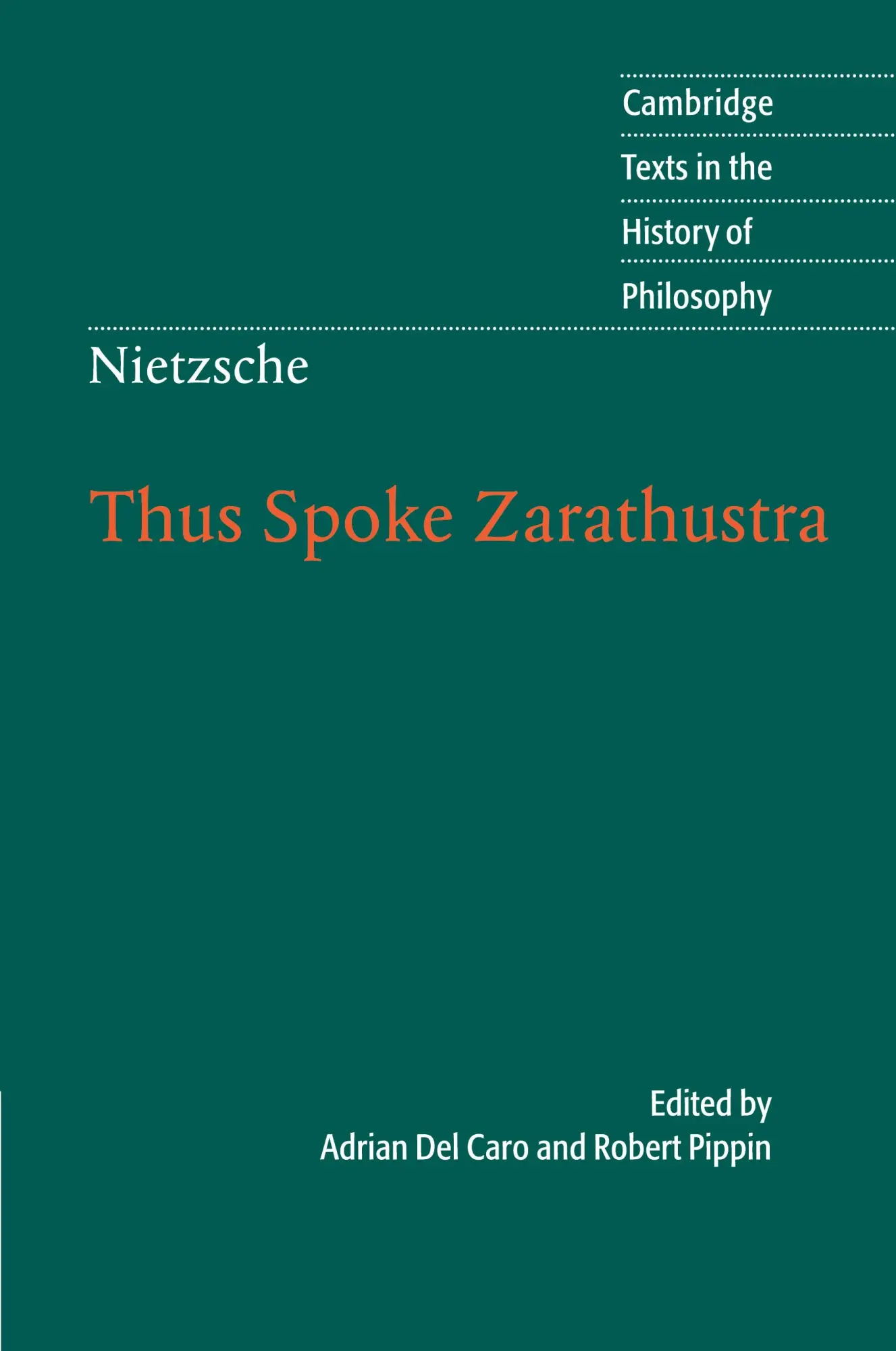 Cover: 9780521602617 | Nietzsche | Thus Spoke Zarathustra | Robert Pippin | Taschenbuch