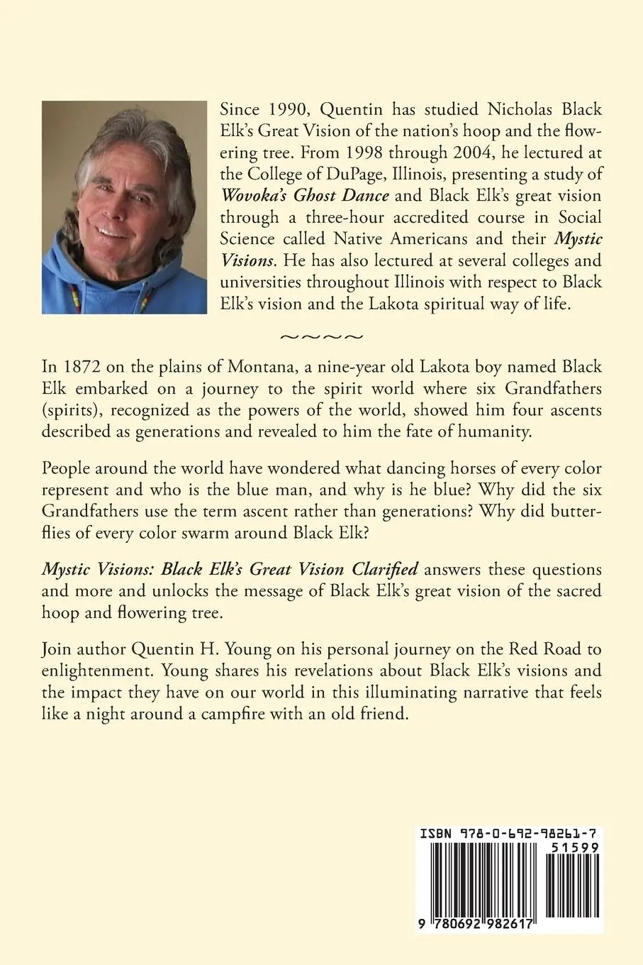 Rückseite: 9780692982617 | Mystic Visions | Black Elk's Great Vision Clarified | Quentin H. Young