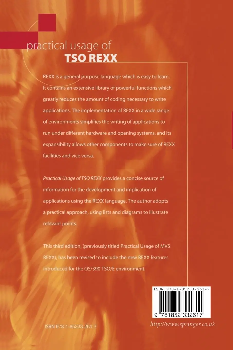 Rückseite: 9781852332617 | Practical Usage of TSO REXX | Anthony S. Rudd | Taschenbuch | xv