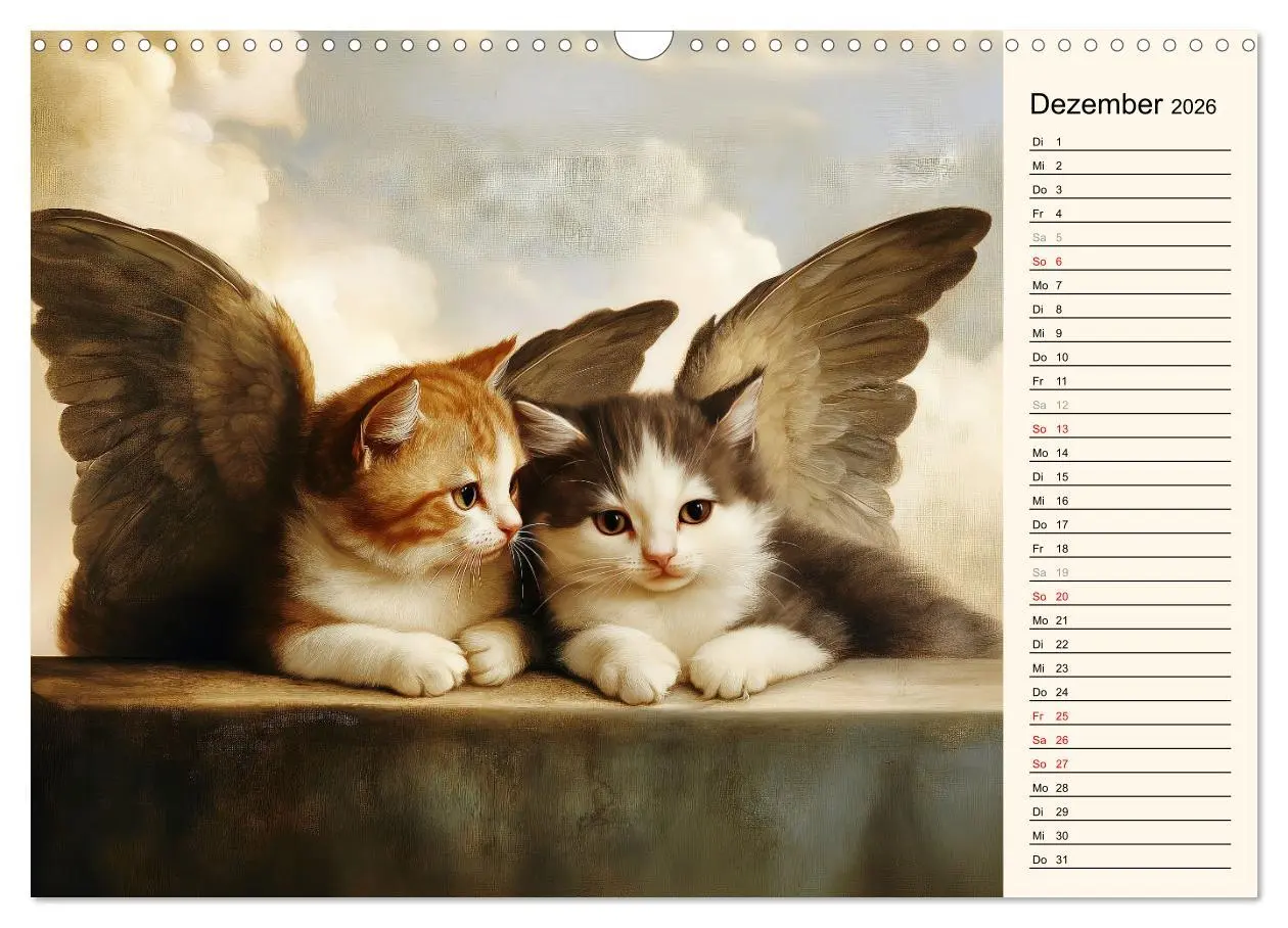 Bild: 9783457362617 | Katzen schaffen Kunst (Wandkalender 2026 DIN A3 quer), CALVENDO...