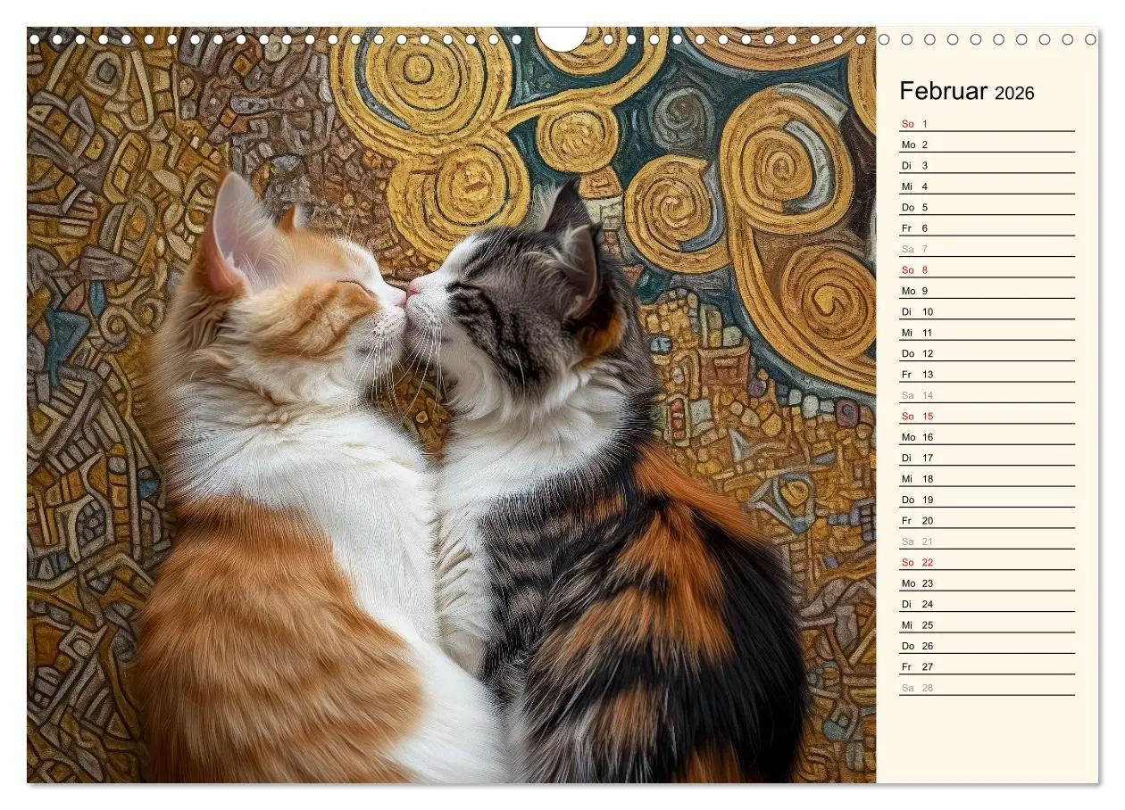Bild: 9783457362617 | Katzen schaffen Kunst (Wandkalender 2026 DIN A3 quer), CALVENDO...