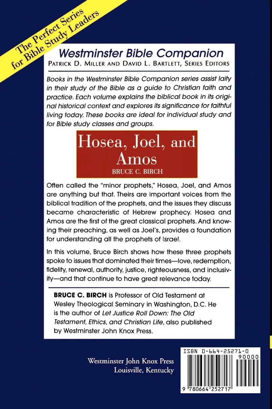 Rückseite: 9780664252717 | Hosea, Joel, and Amos | Bruce C. Birch | Taschenbuch | Englisch | 1997