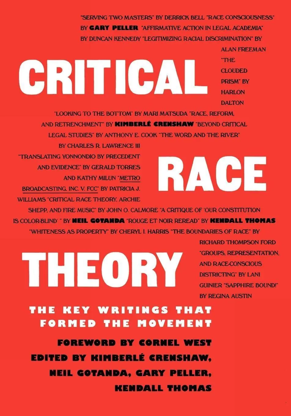 Cover: 9781565842717 | Critical Race Theory | The Key Writings That Formed the Movement