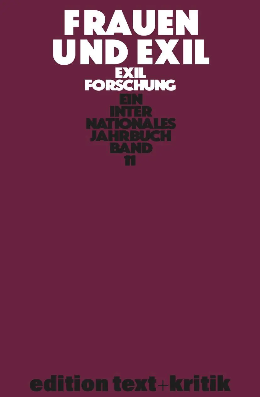 Cover: 9783112422717 | Frauen und Exil | Zwischen Anpassung und Selbstbehauptung | Buch