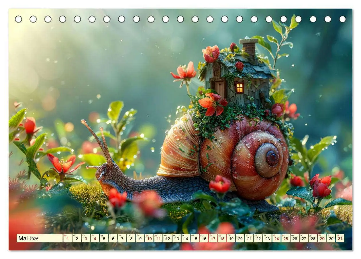 Bild: 9783383792717 | My home is my castle - flotte Schnecken unterwegs (Tischkalender...