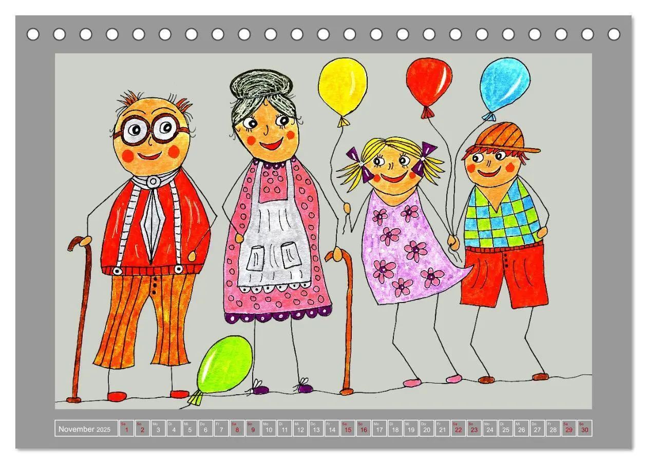 Bild: 9783435022717 | Strichmännchen zeigen buntes Leben (Tischkalender 2025 DIN A5...