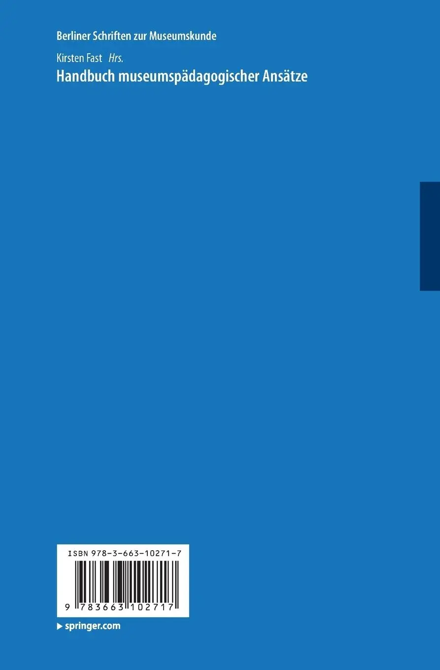 Rückseite: 9783663102717 | Handbuch der museumspädagogischen Ansätze | Kirsten Fast | Taschenbuch