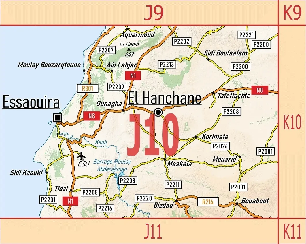 Rückseite: 9783943752717 | J10: Essaouira  Sidi Kaouki  Jbel El Hadid + Altstadtplan Essaouira