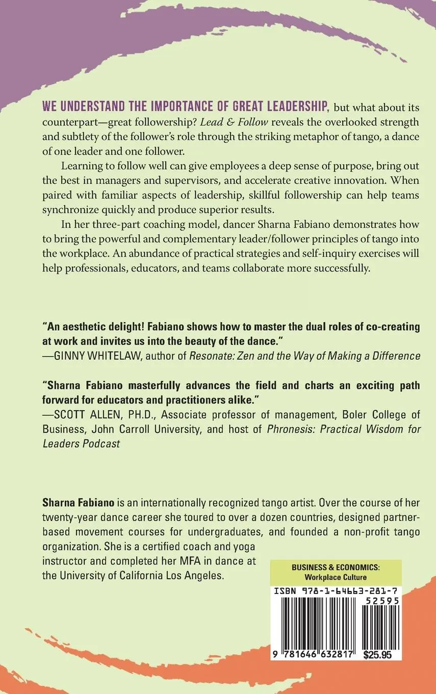 Rückseite: 9781646632817 | Lead and Follow | The Dance of Inspired Teamwork | Sharna Fabiano