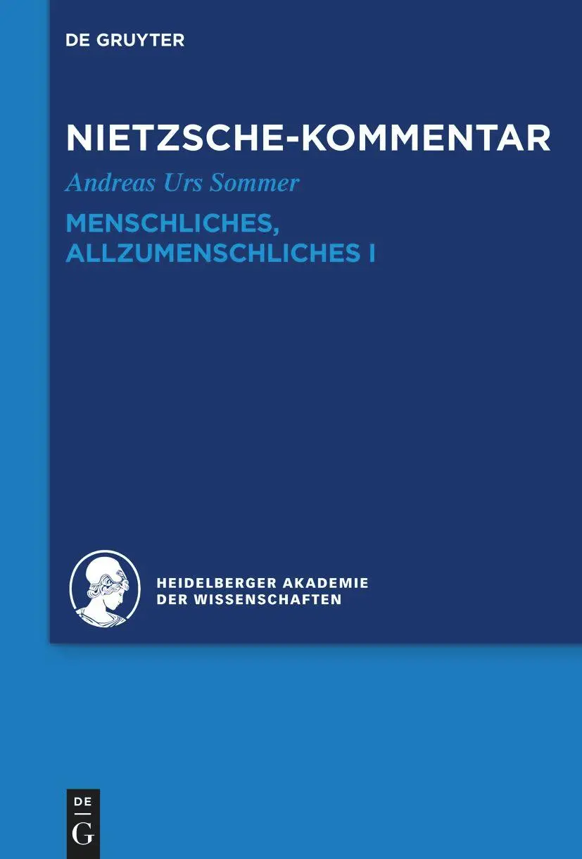 Cover: 9783110292817 | Kommentar zu Nietzsches "Menschliches, Allzumenschliches" I | Sommer