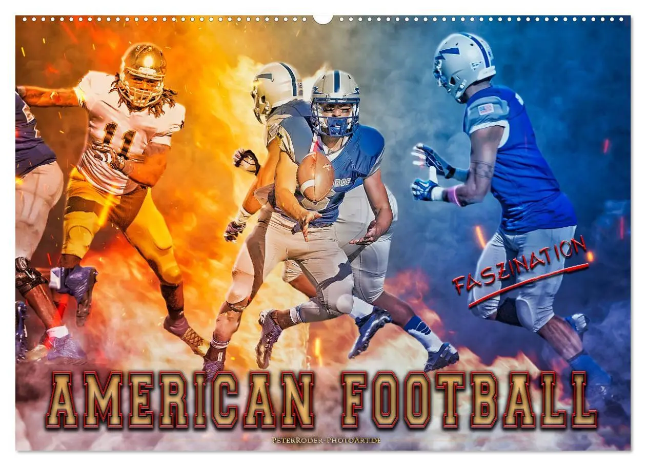 Cover: 9783457722817 | Faszination American Football (Wandkalender 2026 DIN A2 quer),...