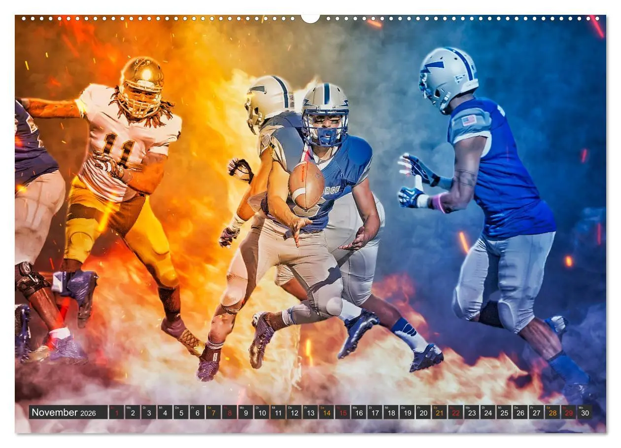 Bild: 9783457722817 | Faszination American Football (Wandkalender 2026 DIN A2 quer),...