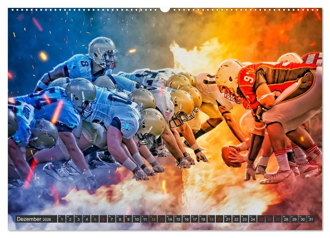 Bild: 9783457722817 | Faszination American Football (Wandkalender 2026 DIN A2 quer),...