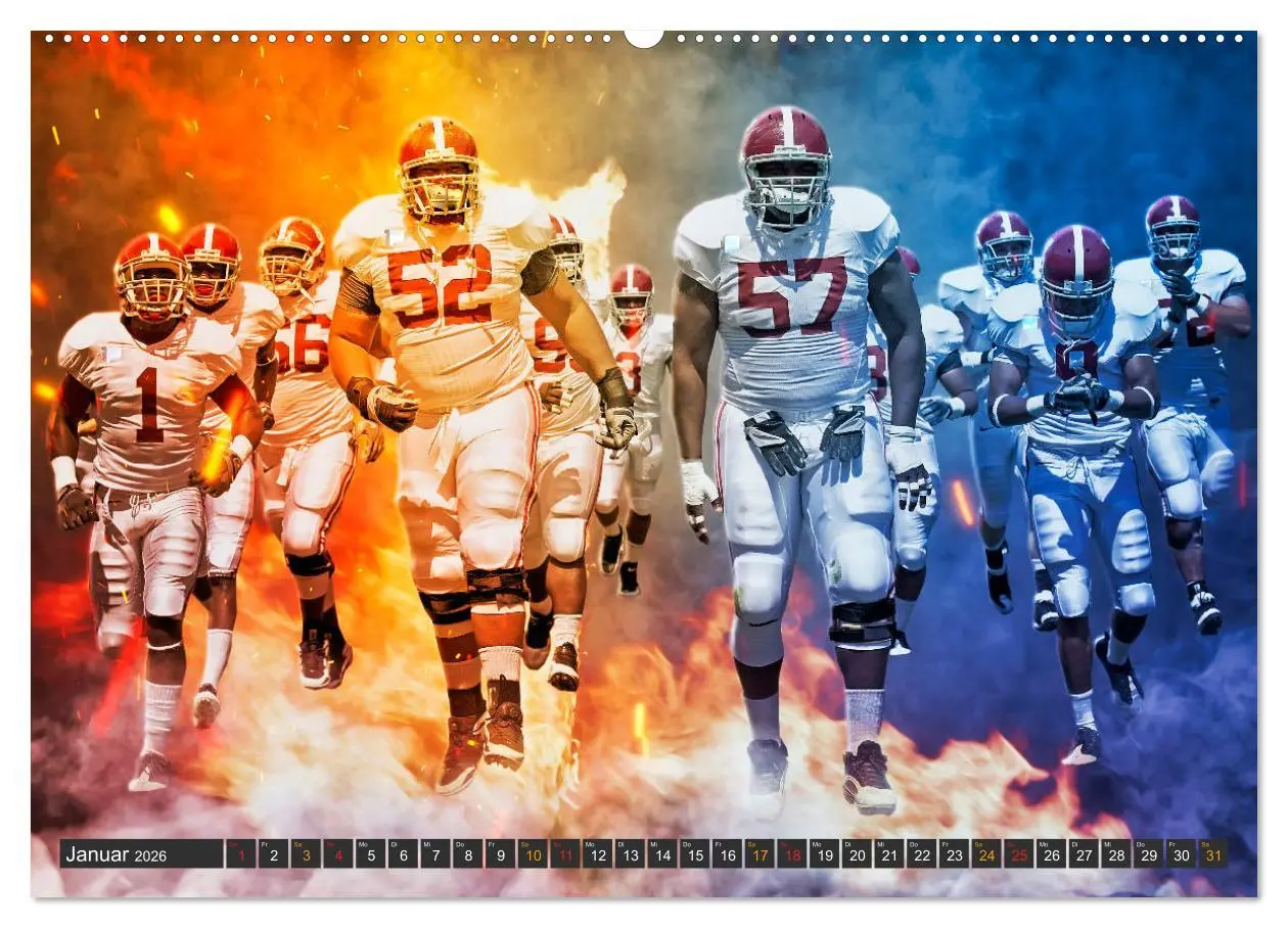 Bild: 9783457722817 | Faszination American Football (Wandkalender 2026 DIN A2 quer),...