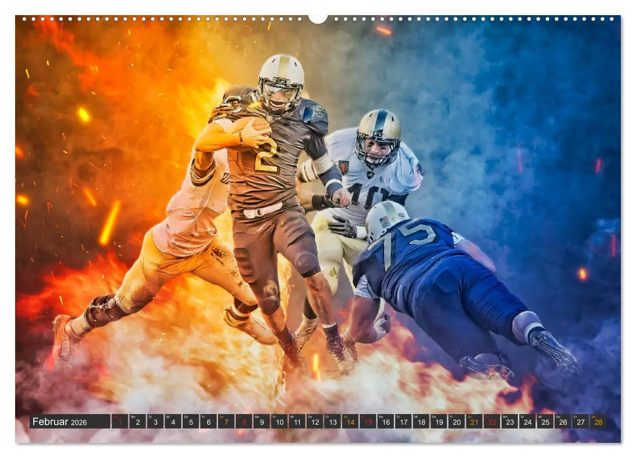 Bild: 9783457722817 | Faszination American Football (Wandkalender 2026 DIN A2 quer),...