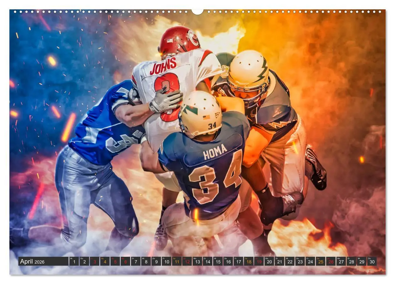 Bild: 9783457722817 | Faszination American Football (Wandkalender 2026 DIN A2 quer),...